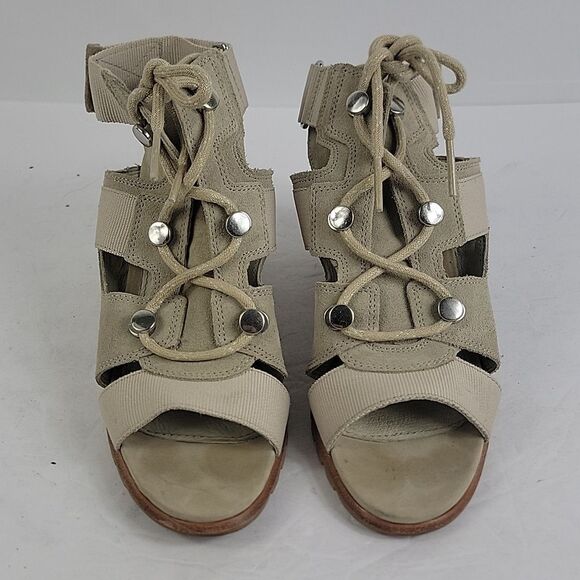 Sorel Nadia Suede Open-Toe Women's Sandals. - Picture 4 of 9